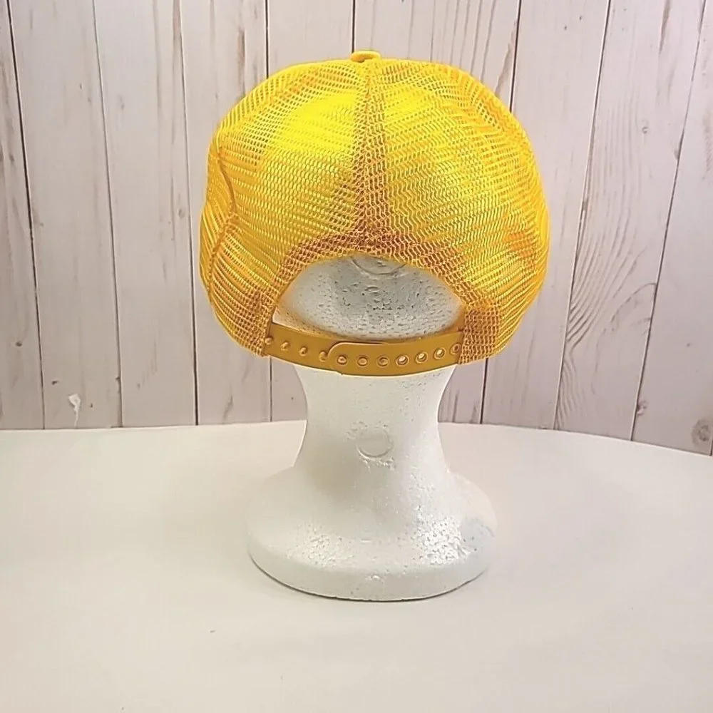 Vintage Ozark Mountain Country Snapback Trucker Mesh Hat Cap Yellow Unisex